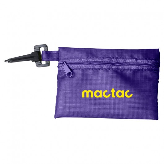 Purple Black Tech Kit Pouches